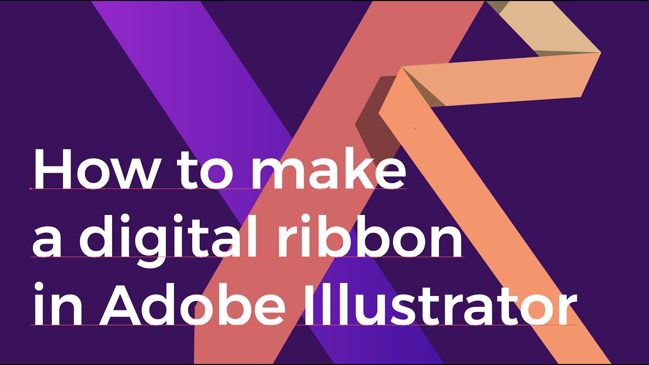 How to make a digital ribbon in Adobe Illustrator