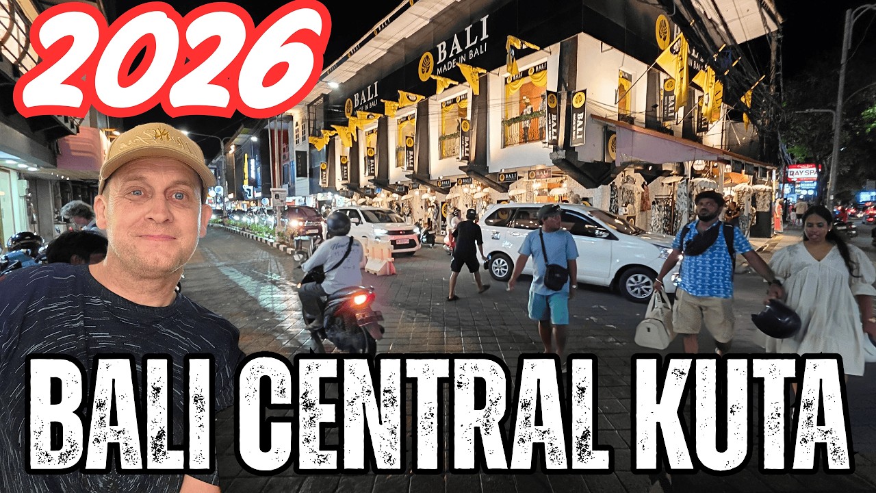 Bali kuta square Central Kuta Street Shopping Area Guide Vlog 2026