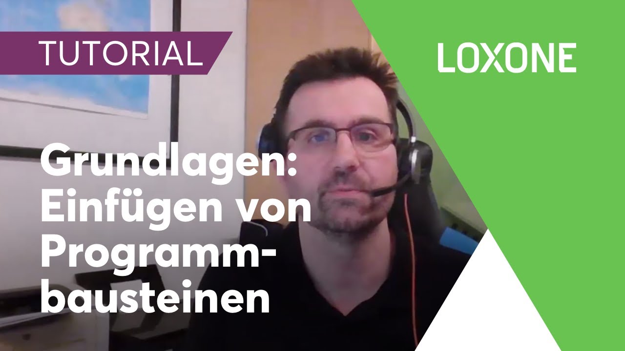 Grundlagen: Einfügen von Programmbausteinen -  Loxone Config Tutorial | 2020 [HD]