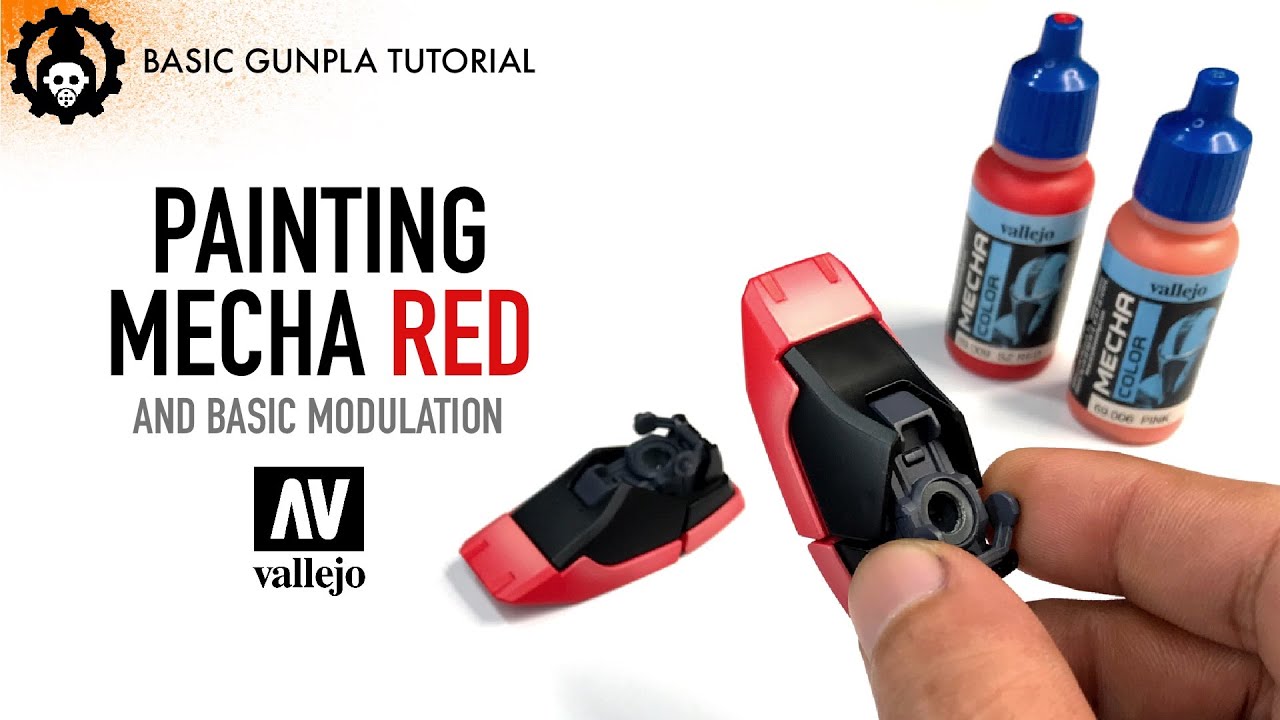 EASY GUNPLA TUTORIAL | How To Paint Mecha RED | Vallejo Mecha Colors | 2021