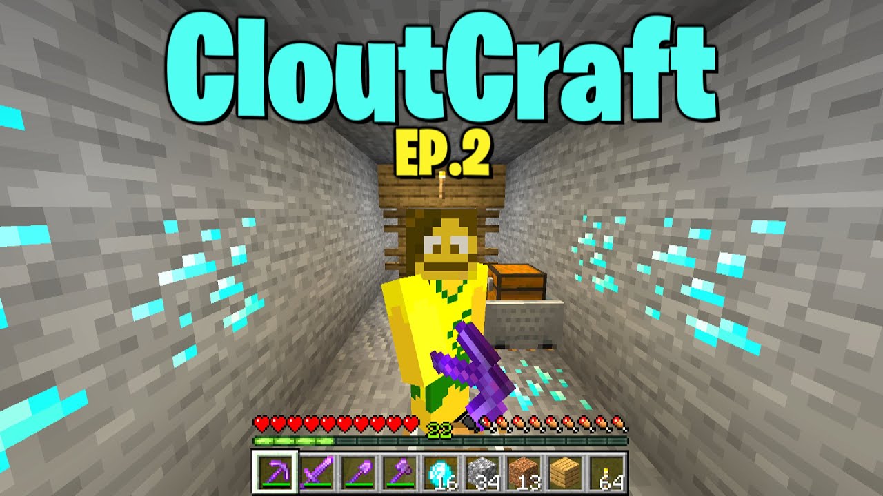 Abandoned mineshaft and DIAMONDS... (CloutCraft EP.2)