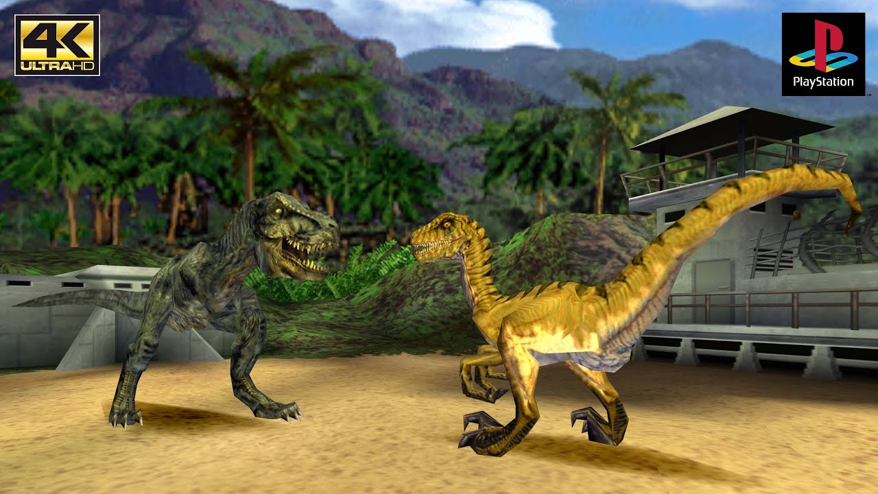 Warpath: Jurassic Park - Gameplay PSX / PS1 / PGXP / Widescreen 4k 2160p (DuckStation)