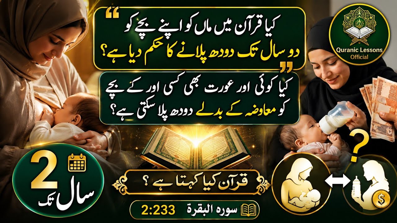 KYA AURAT KISI AUR K BACHAY KO PESE K LIYE DOODH PILA SKTI HAY?| کیا میان بیوی دودھ چھڑا سکتے ہیں