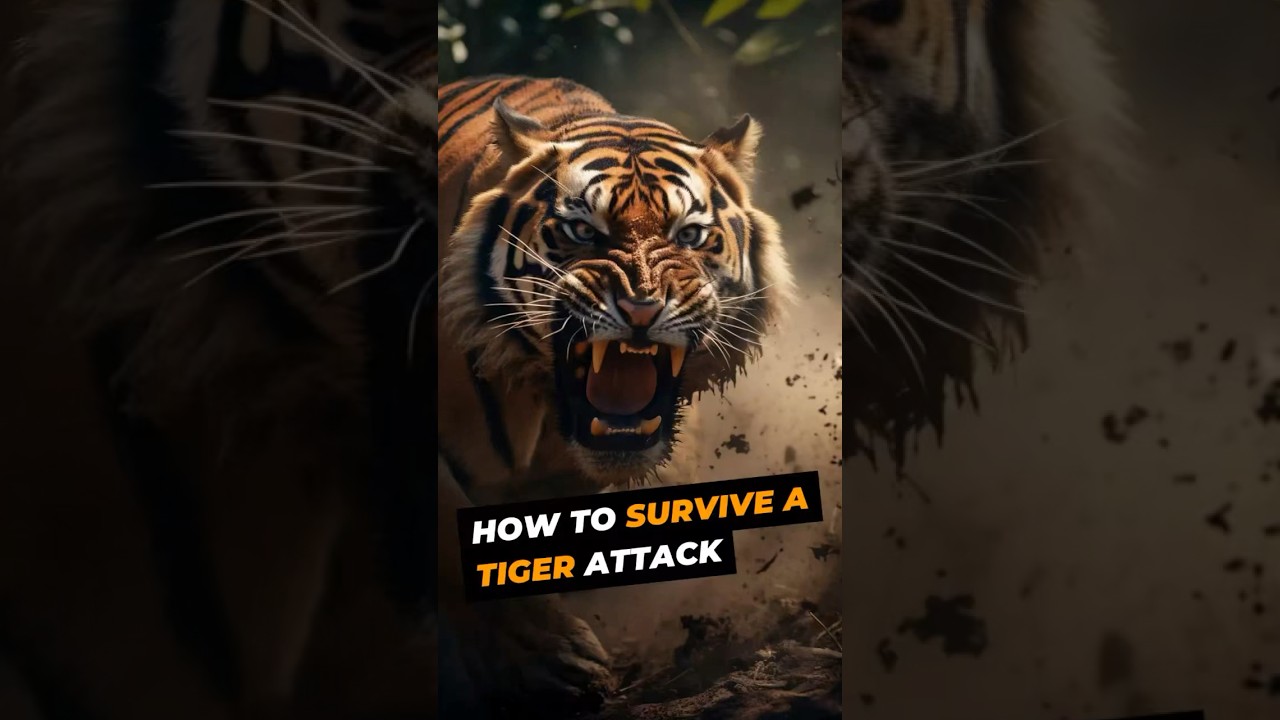 How to survive a tiger attack. #survival #attack #tiger #howto #survivalskills #howtosurvive #bite