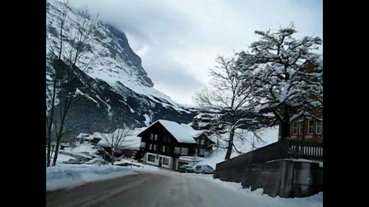 Switzerland 31 (Camera on board) Grindelwald (BE) in Winter/en hiver [HD]