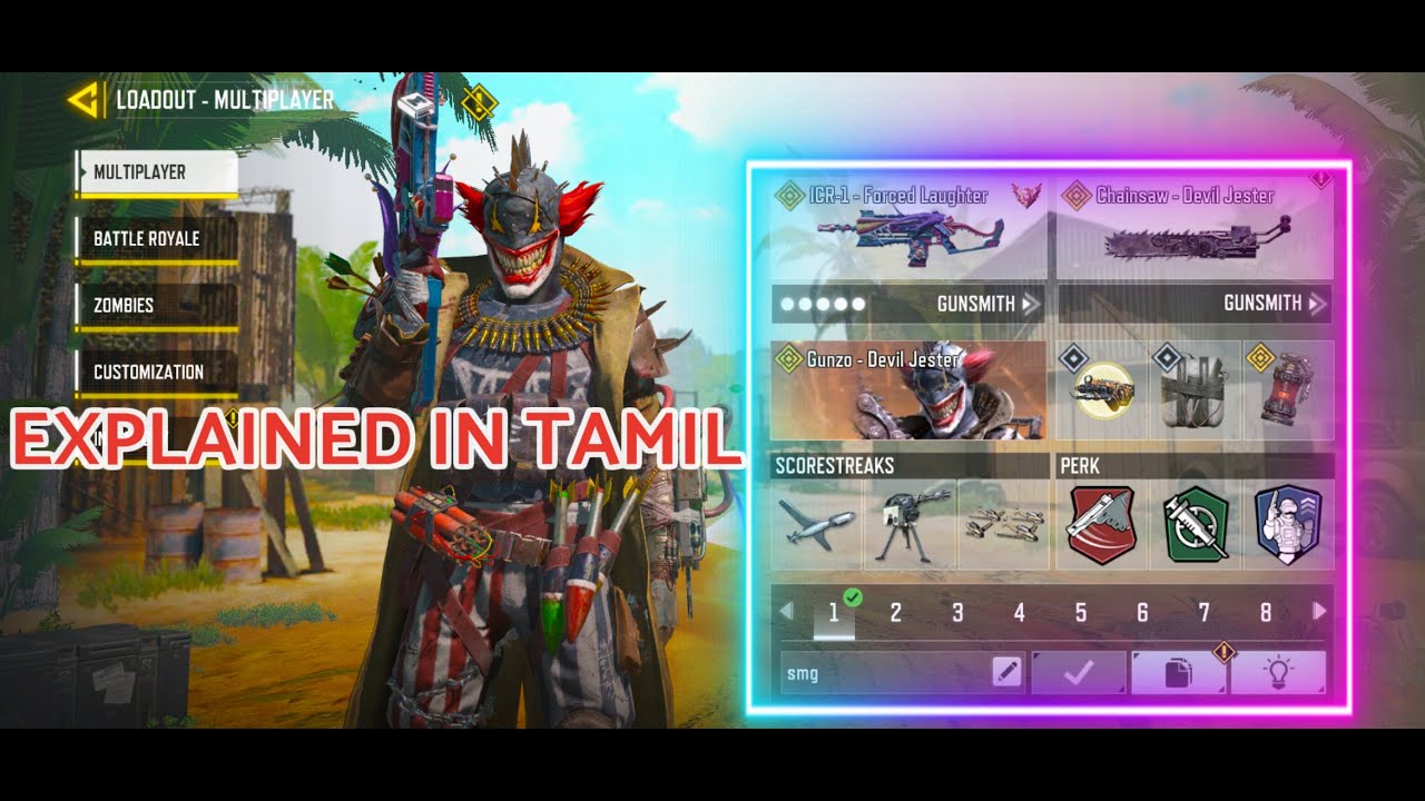 LOADOUTS IDEA ⚡ BEST GUNS(AR|SMG|SNIPER) ⚡EXPLAINED IN TAMIL ! CODMOBILE ! CODTAMIL #cod