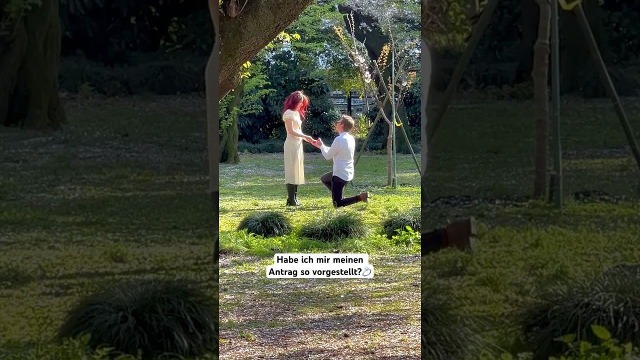 Habe ich mir mein Antrag so vorgestellt? #antrag #verlobt #engagement