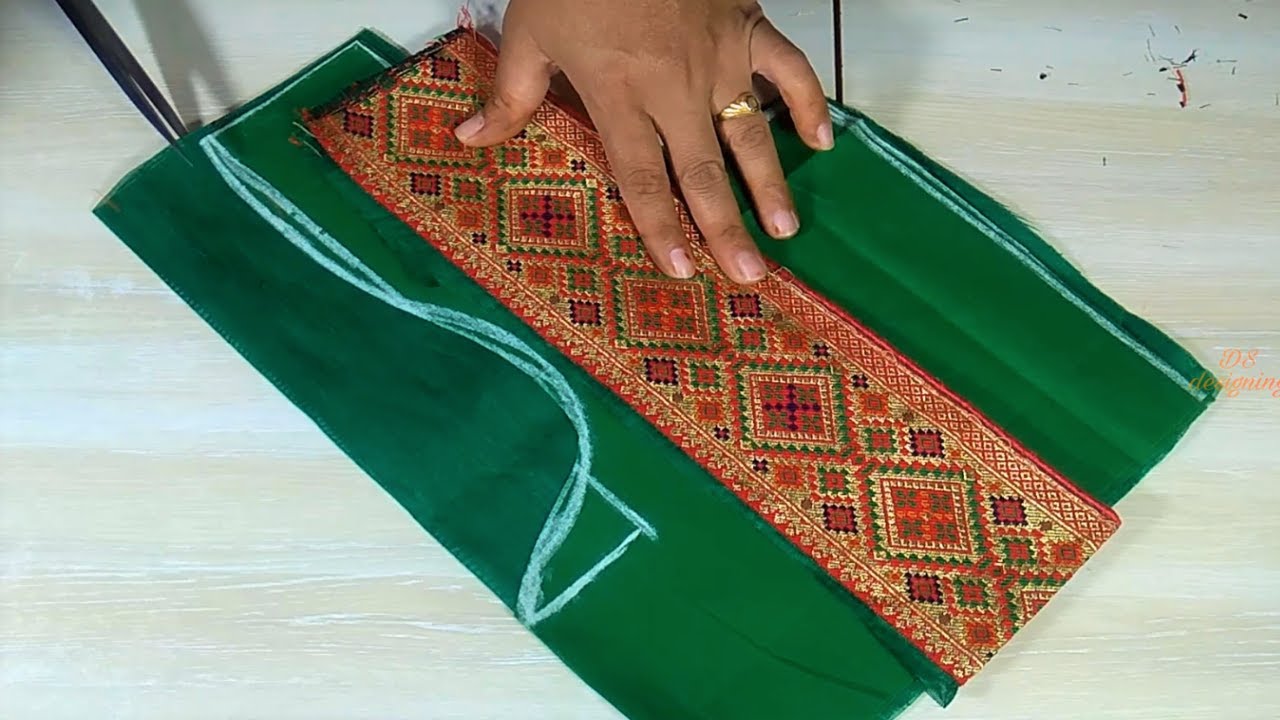 silk saree blouse designs / back neck silk saree blouse design