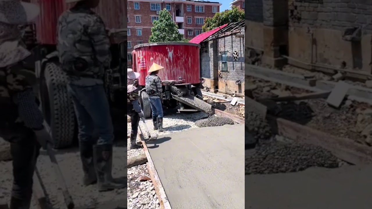 Homemade concrete pan mixer#concretemixer #panmixer #concretemachinery #machinerychannel#madeinchina