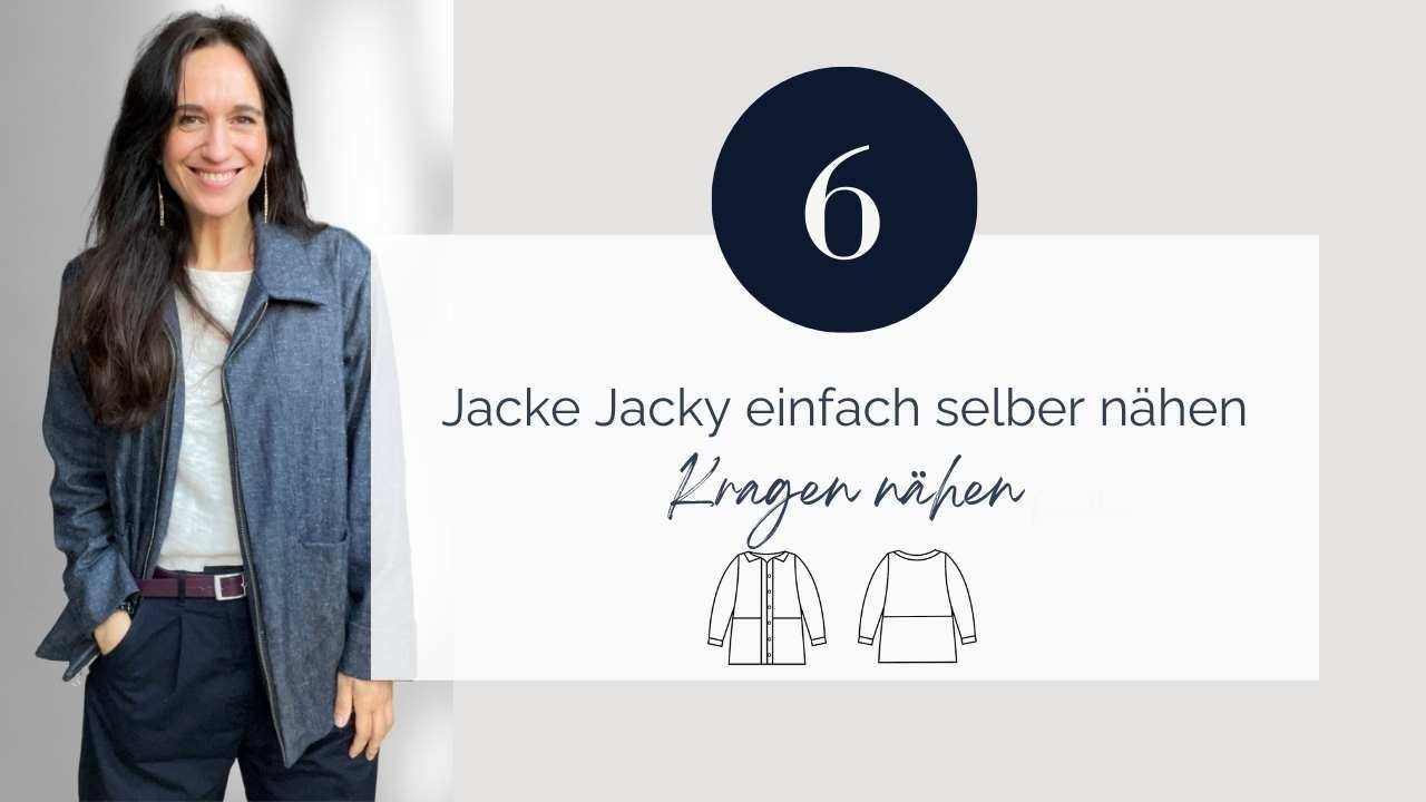 Jacke nähen- Kragen und Säumen (Schnittmuster Jacky)