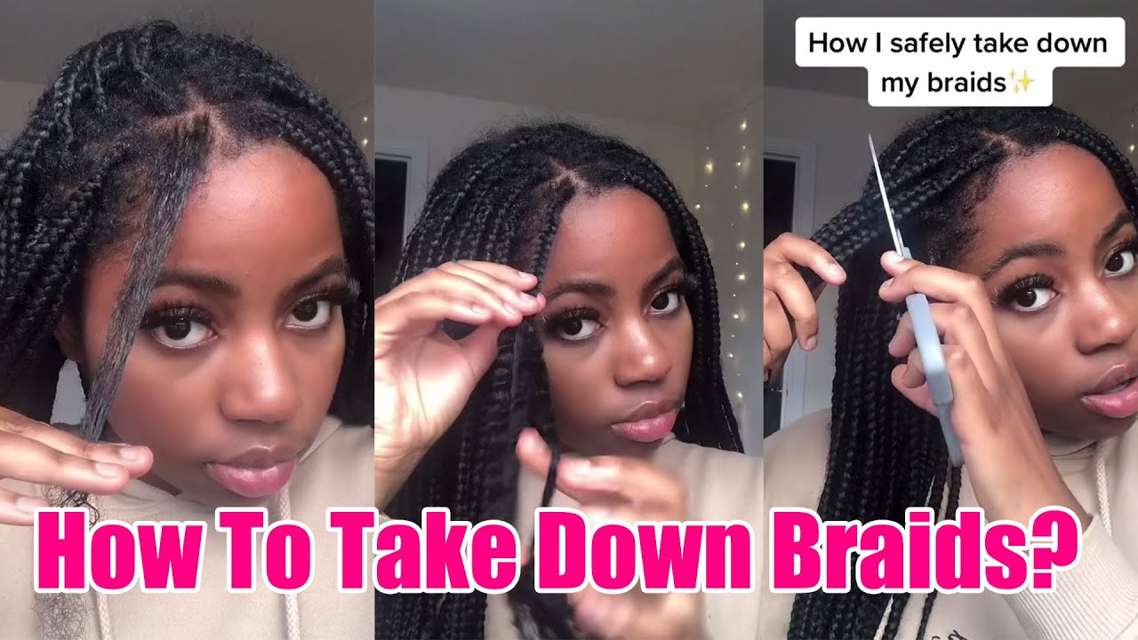 🌞HOW TO Remove Box Braids WITHOUT BREAKAGE (Retain Your Length!) | Ft. Jessie's​​ Selection