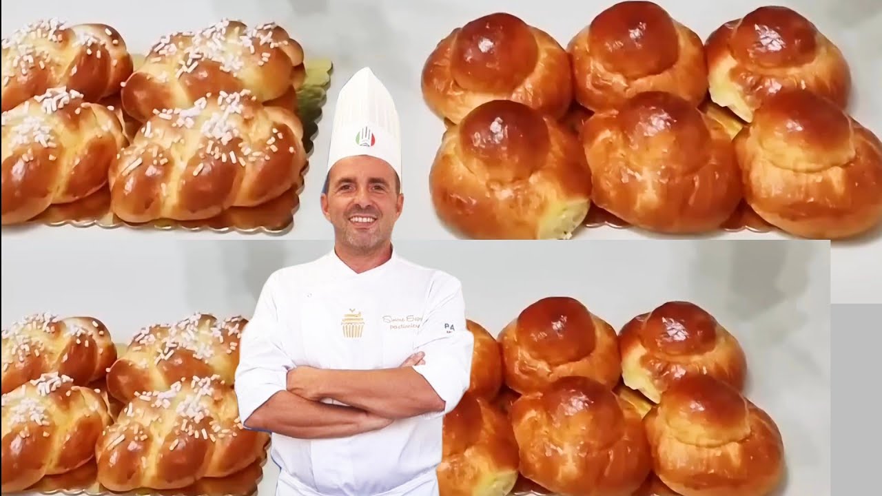 BRIOCHES COL TUPPO E TRECCE MORBIDE COME FARE L'IMPASTO ELASTICO.Fatte in casa corso di pasticceria