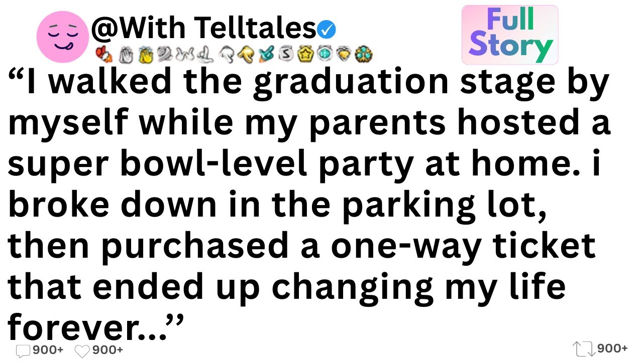 I walked the graduation stage by myself while my parents hosted a super bowl-level party.