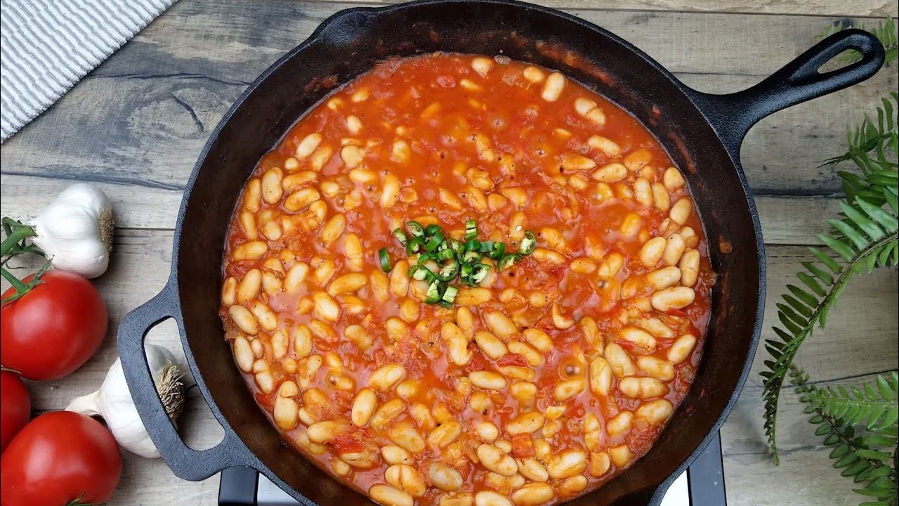 وجبة فطور أو عشاء سهلة ورائعة | الفاصوليا على الطريقة اليمنية | White Bean Breakfast Recipe