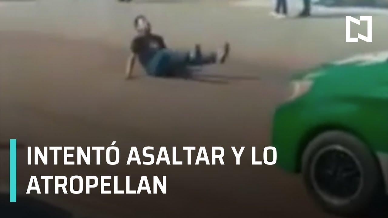 Asaltante es atropellado cuando intenta huir en San Luis Potosí - Las Noticias con Danielle