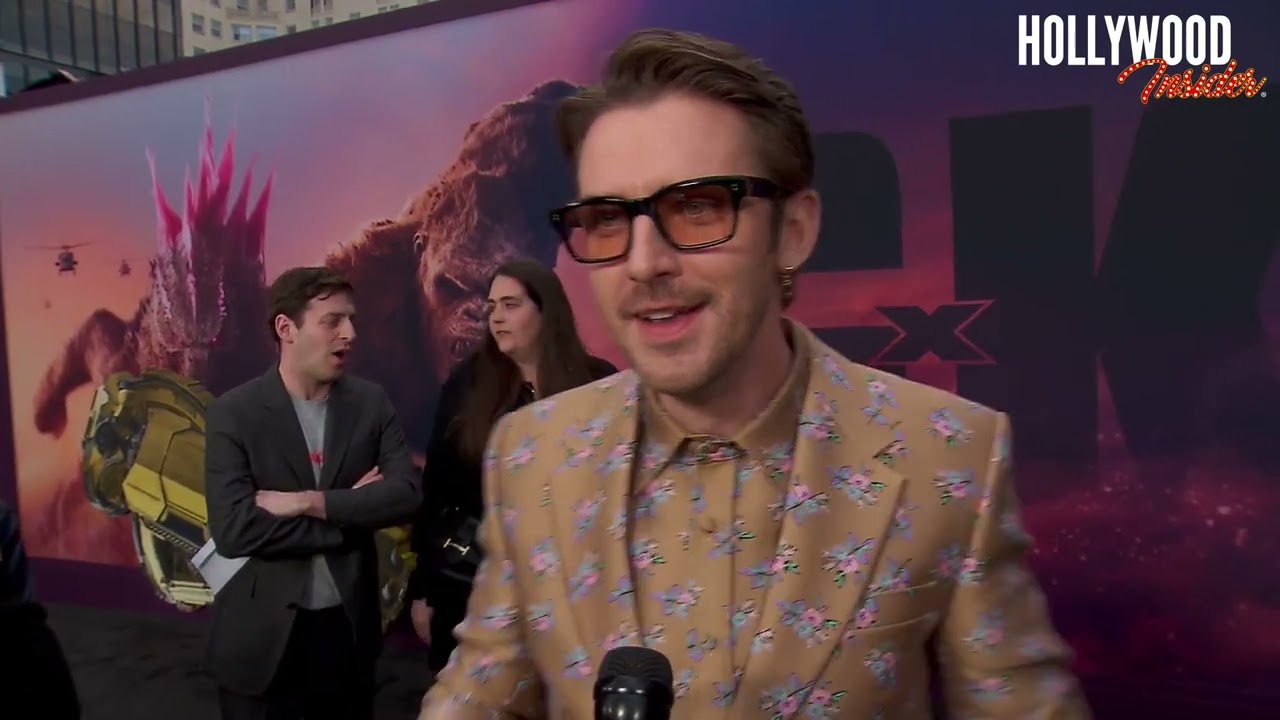 Dan Stevens Spills Secrets on 'Godzilla X Kong' at Premiere | Rebecca Hall, Brian Tyree Henry