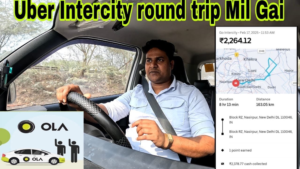 Aaj To full day Ke liye Uber intercity mil Gayi round-trip