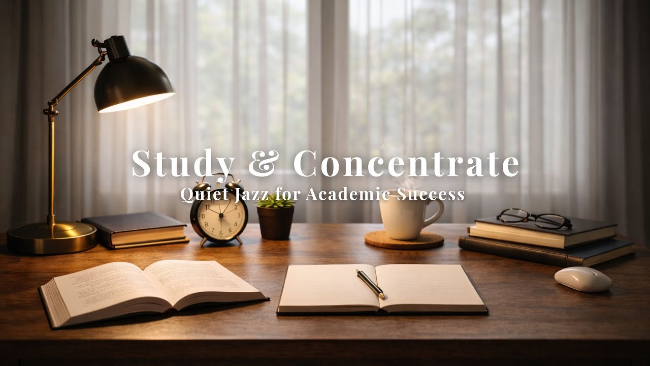 【勉強用】静かに集中できる大人ジャズ｜Quiet Jazz for Studying and Concentration