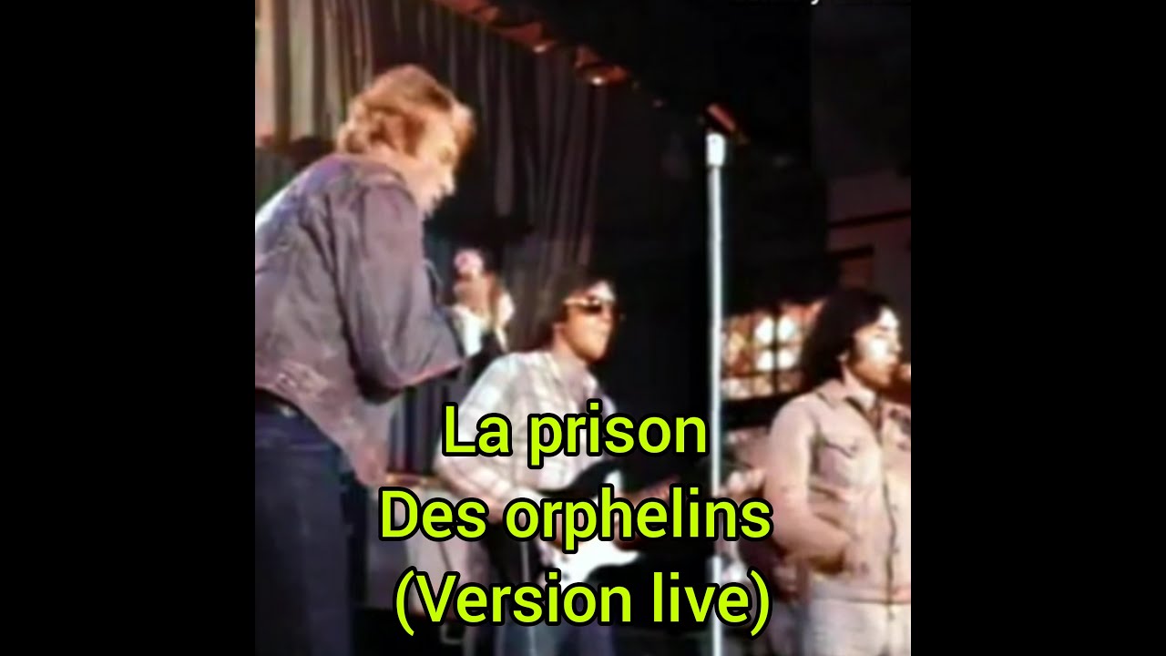 Johnny Hallyday/Michel Malory La prison des orphelins (version live et Colorisée) 1974