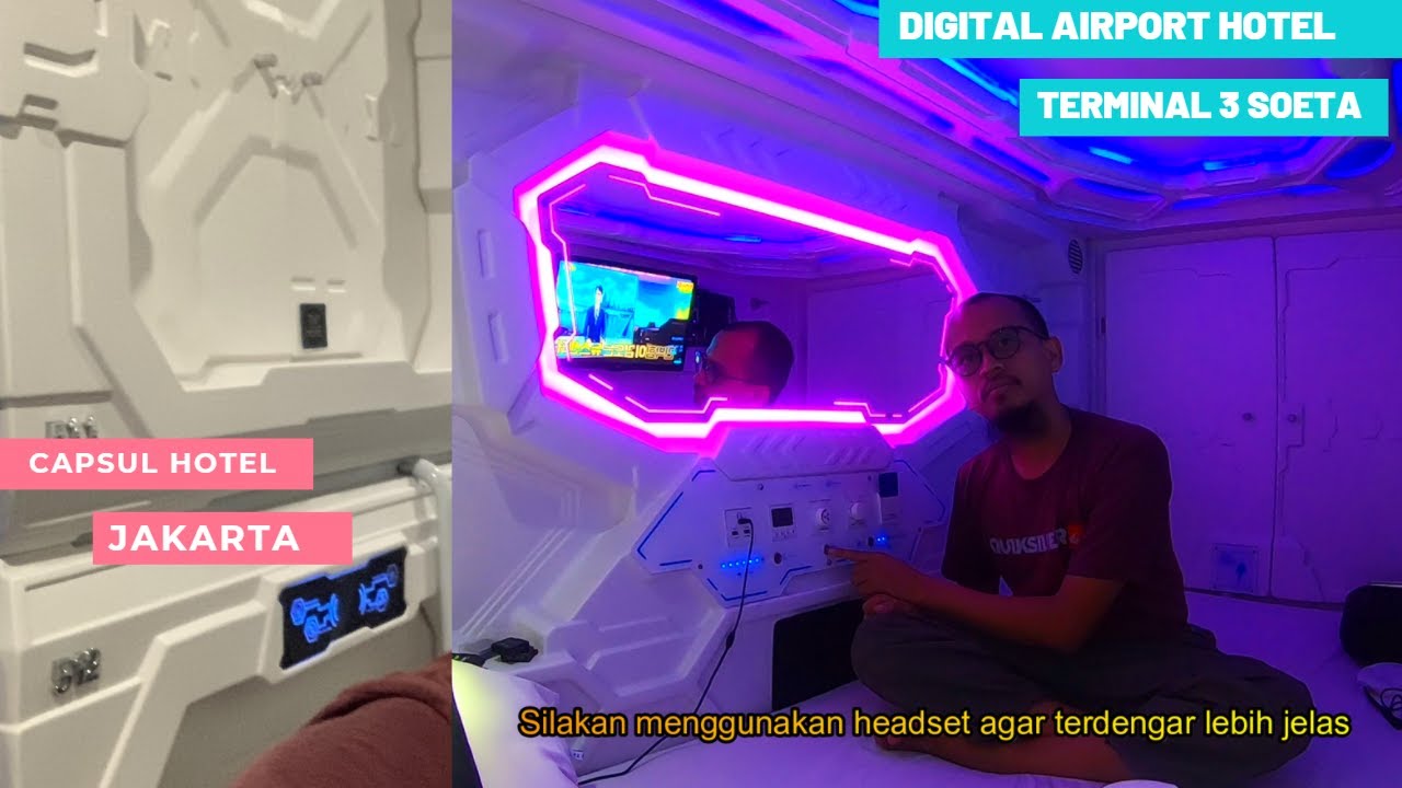 Boring‼️Nunggu Lama di Soekarno Hatta | Mampir Aja Ke Hotel Capsul Digital Airport Hotel