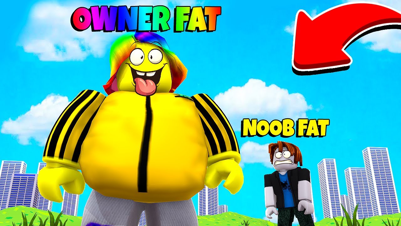 I used OWNER FAT to Become the MEGA EATER.. (Roblox)