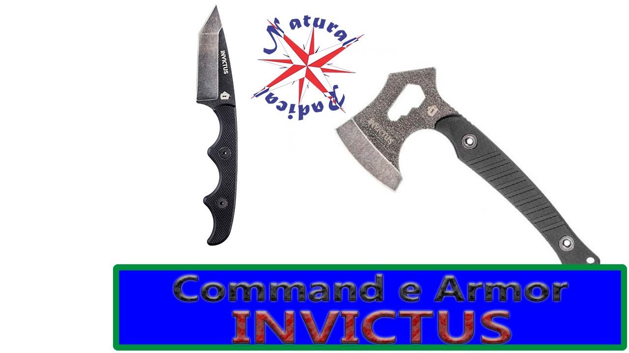 Detalhes Machado Armor e Faca Command da Invictus.