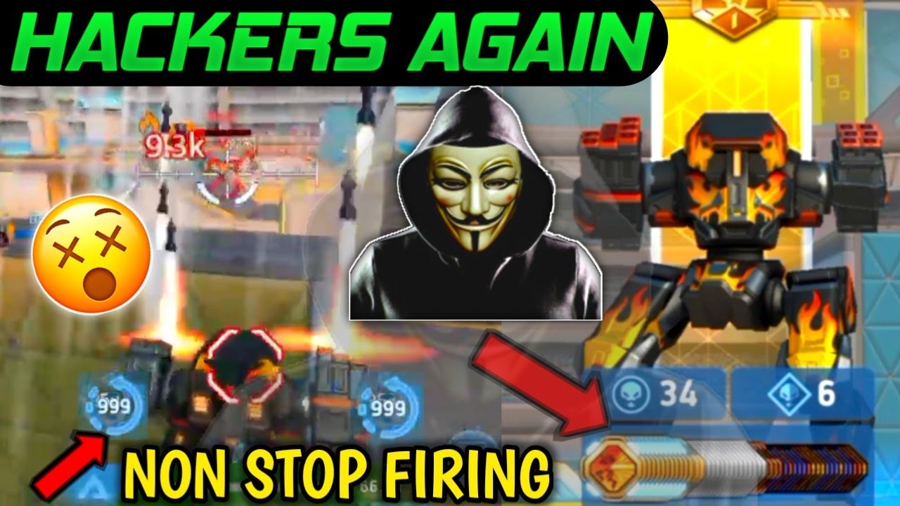 HACKERS Again !! In Mech Arena 😱 , Most Dangerous Hacker ❌😑