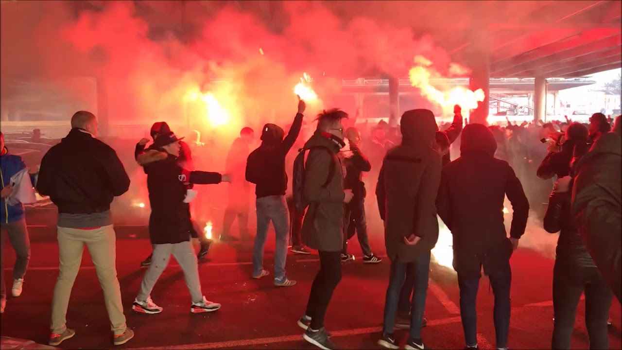 B tribūnos išvyka į Kauną 2017-12-10. Rytas ultras!