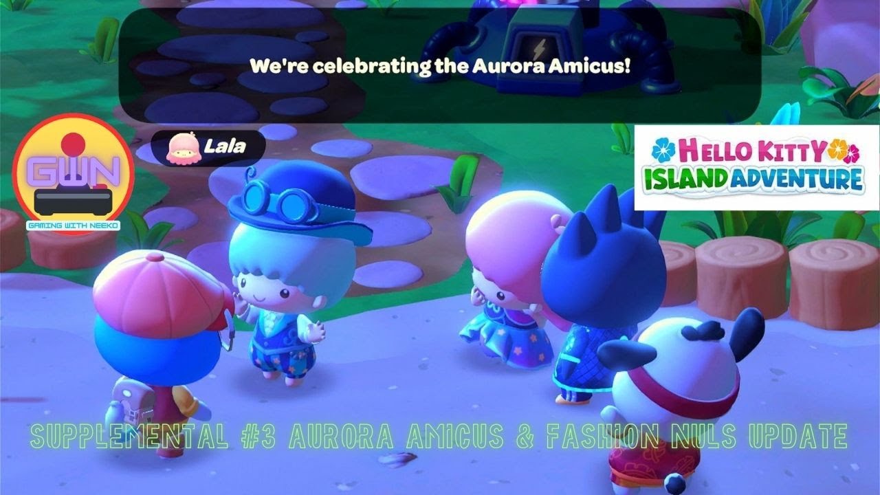 Дополнение #3 к игре Hello Kitty Island Adventure: обновление Aurora Amiscus & Fashion Nul's!