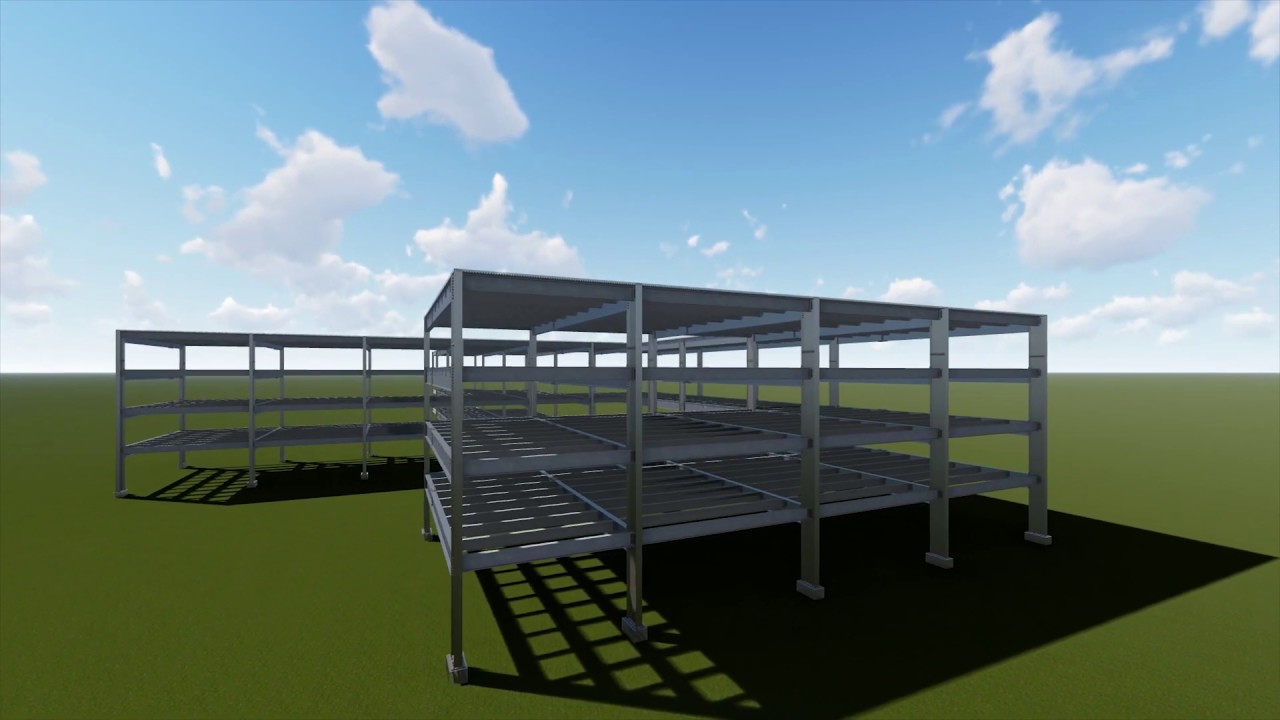 Steel Structure Video | 3D Animation | Faculty building