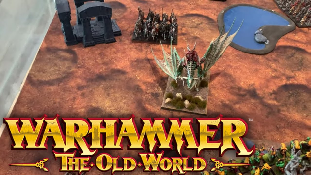 Warhammer The Old World 2000 point Tournament Battle Report Round 1 Orcs Vs Vampires Belcon 2