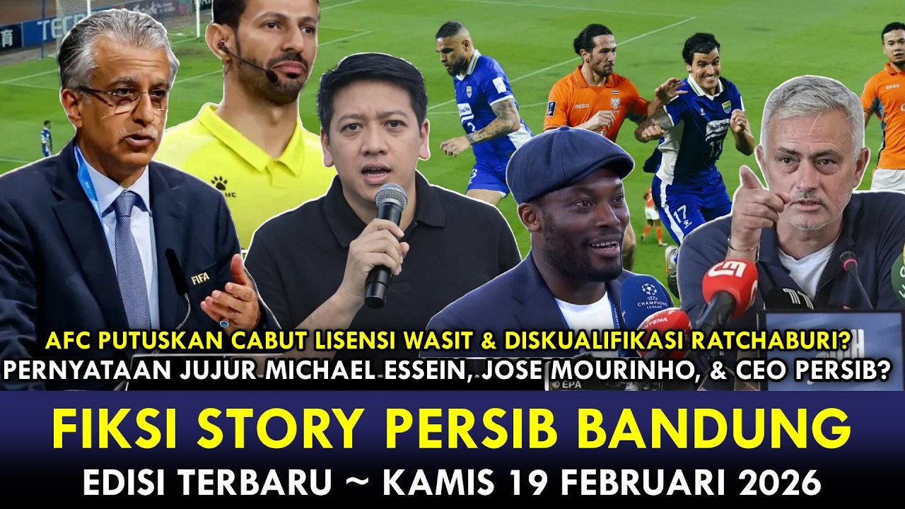 KEPUTUSAN CERDAS AFC 🔵 Lisensi Wasit Dicabut Persib Dinyatakan Lolos 8 besar~Reaksi Mourinho Really