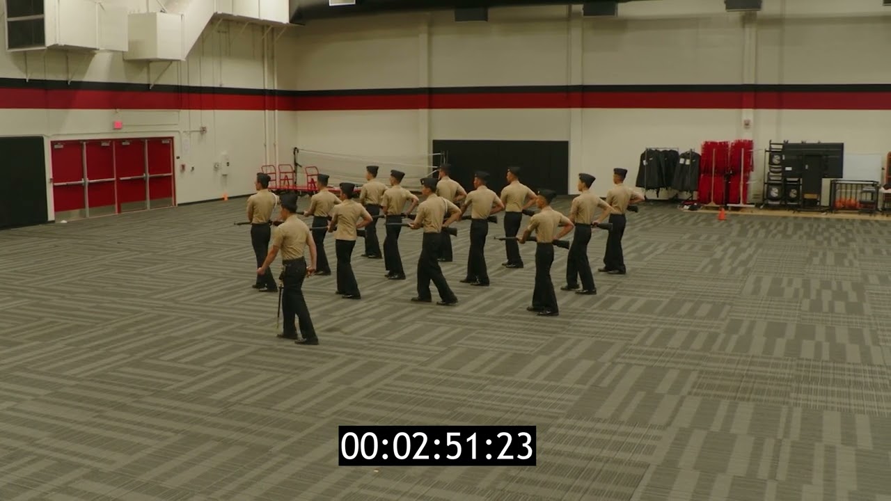 2025 Troy HS NJROTC Team Black Armed Exhibition