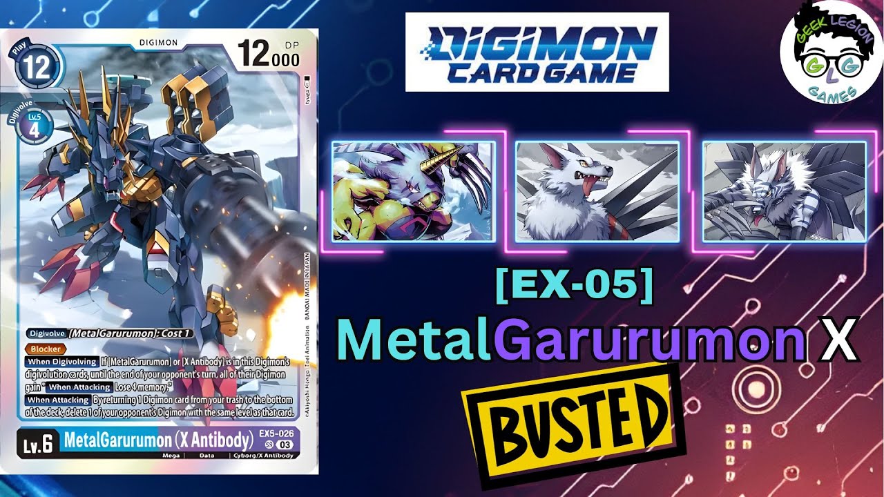 This Deck is BUSTED! | EX 05 MetalGarurumon X Antibody | Digimon Card Game!