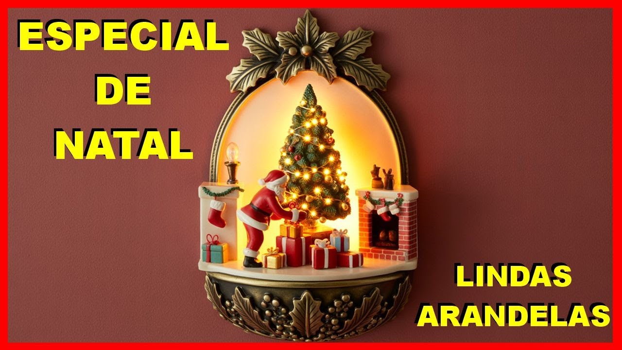 Aula especial de natal vamos fazer uma arandela Diorama para enfeitar sua casa