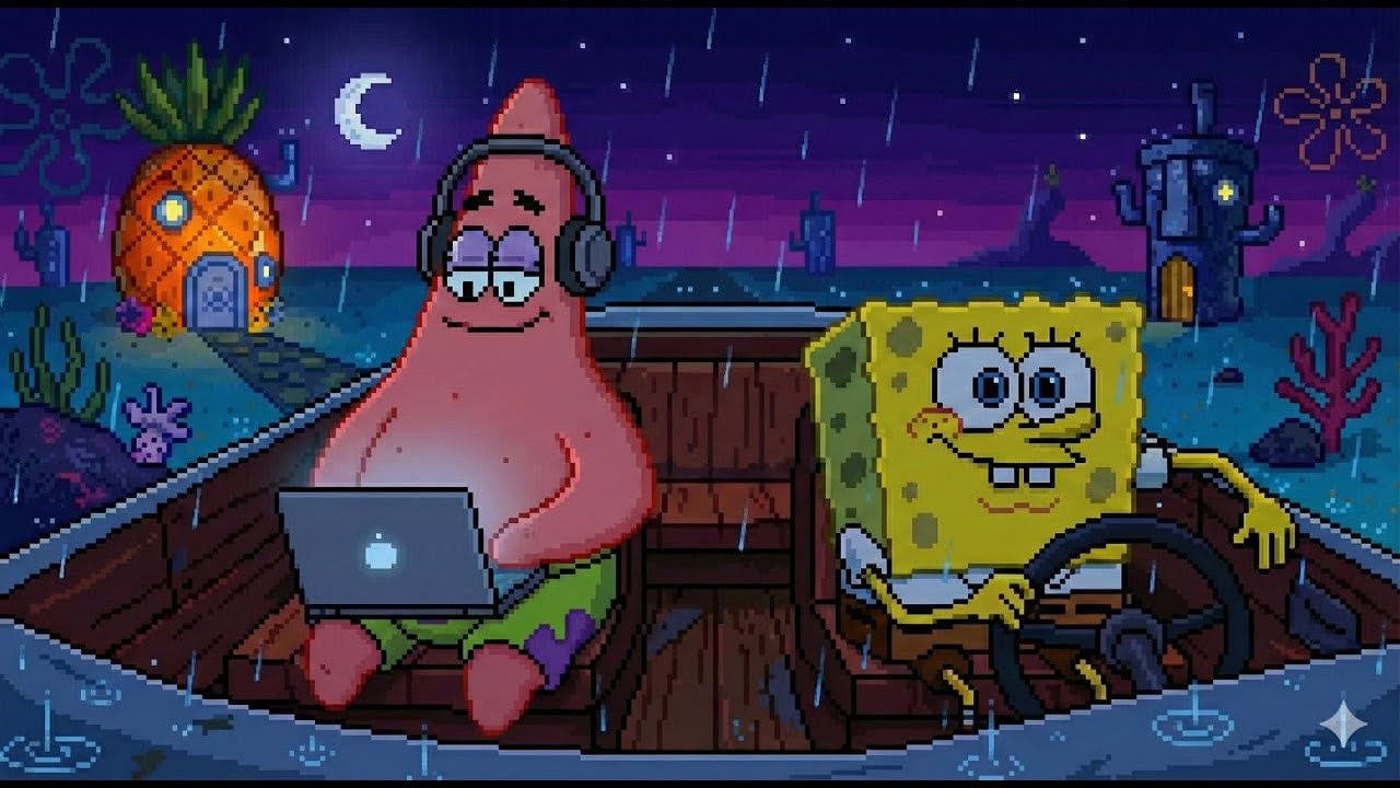 Chill Drive Mix ~ SpongeBob Edition | Pixel | Lo - Fi