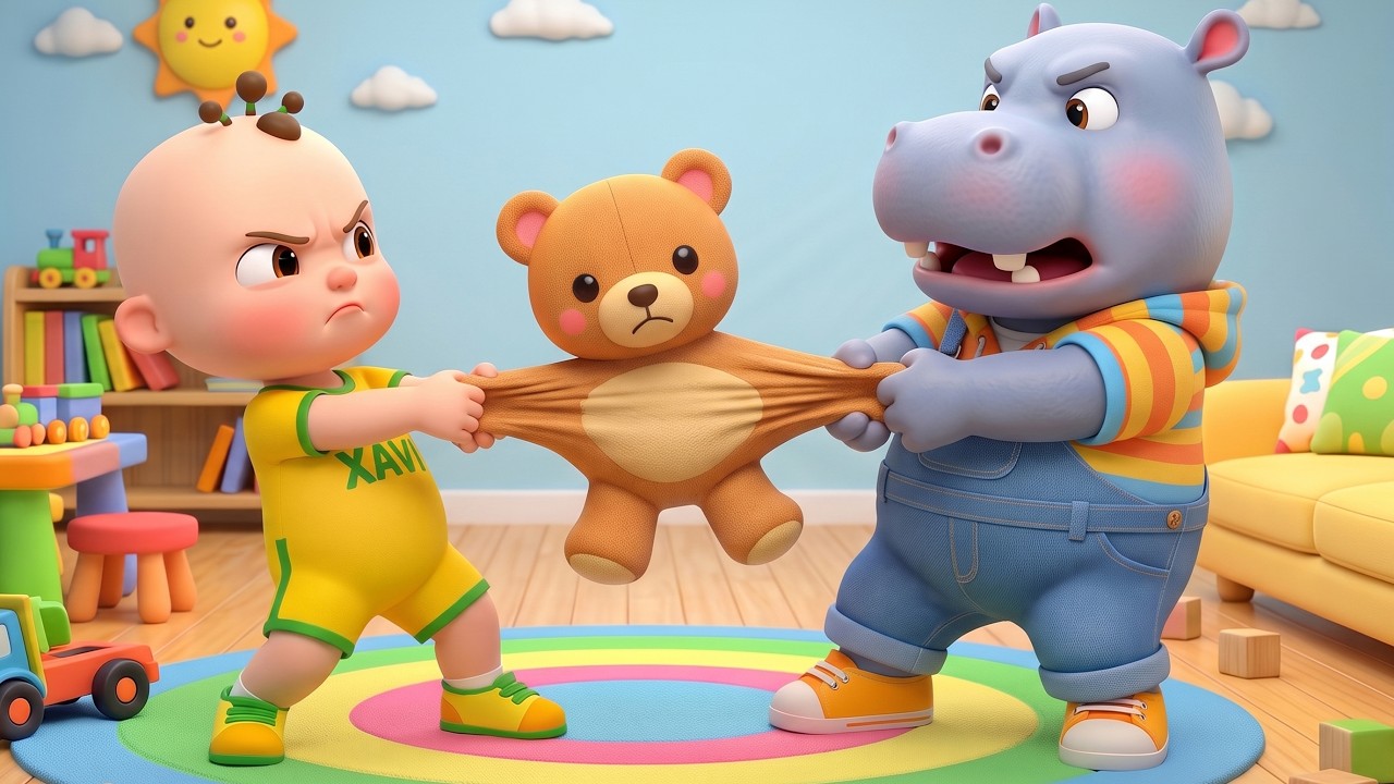Sharing Song for Kids | Learn to Share with Teddy, Toys, Cookies & Friends | Nursery Rhymes