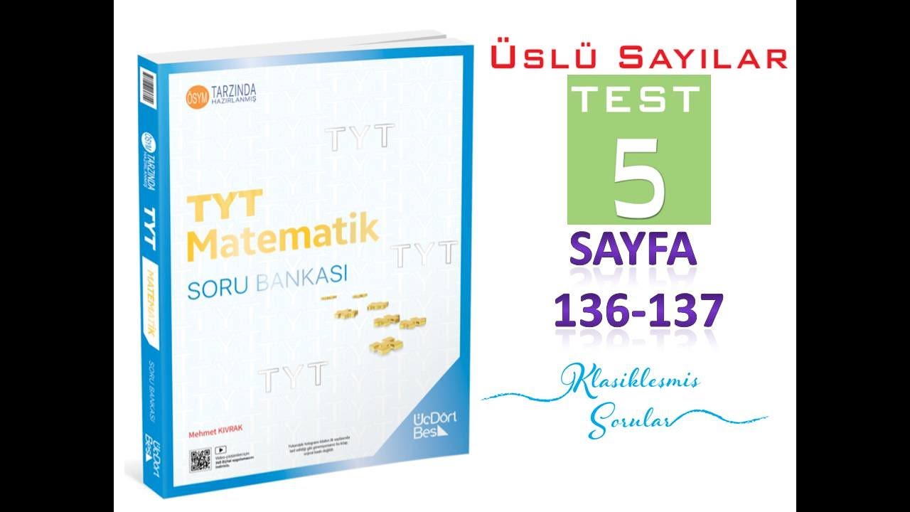 ÜSLÜ SAYILAR TEST 5 (345 TYT MATEMATİK 2025)