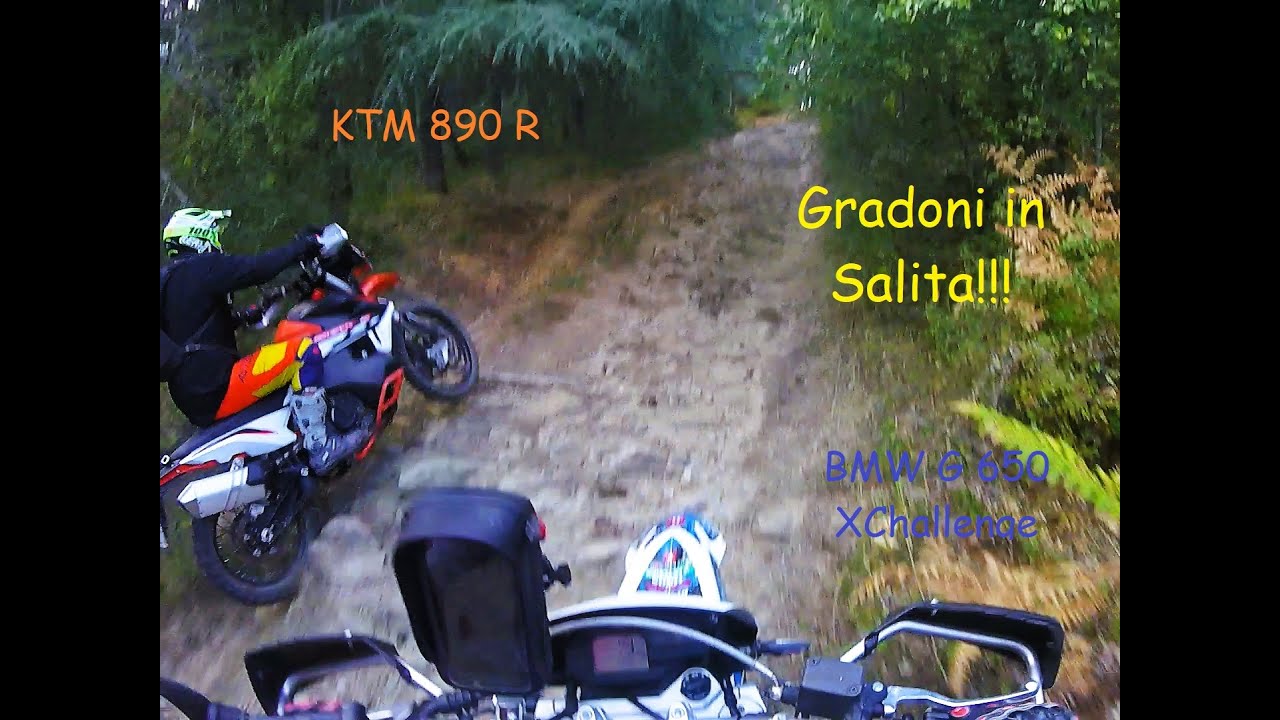 Enduro con le Maxi KTM 890 e BMW 650 XChallenge parte 2