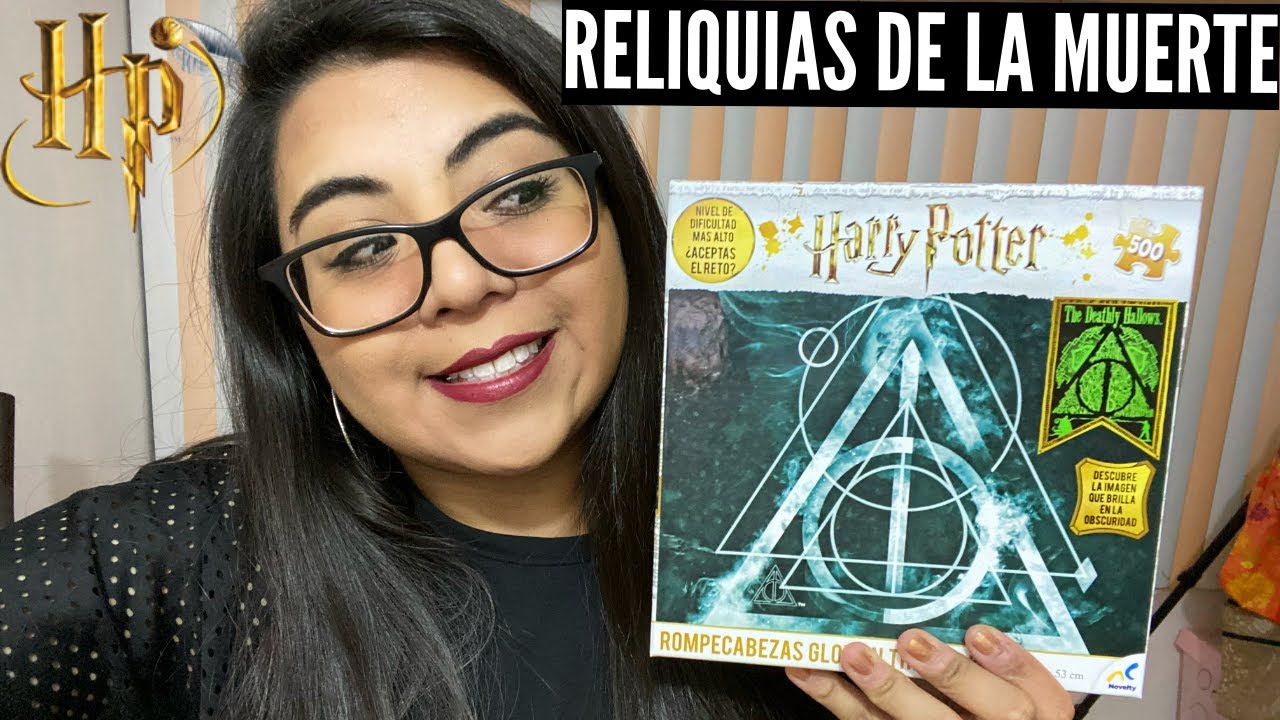 ¡HARRY POTTER RELIQUIAS DE LA MUERTE! - Rompecabezas que brilla en la oscuridad de 500 piezas