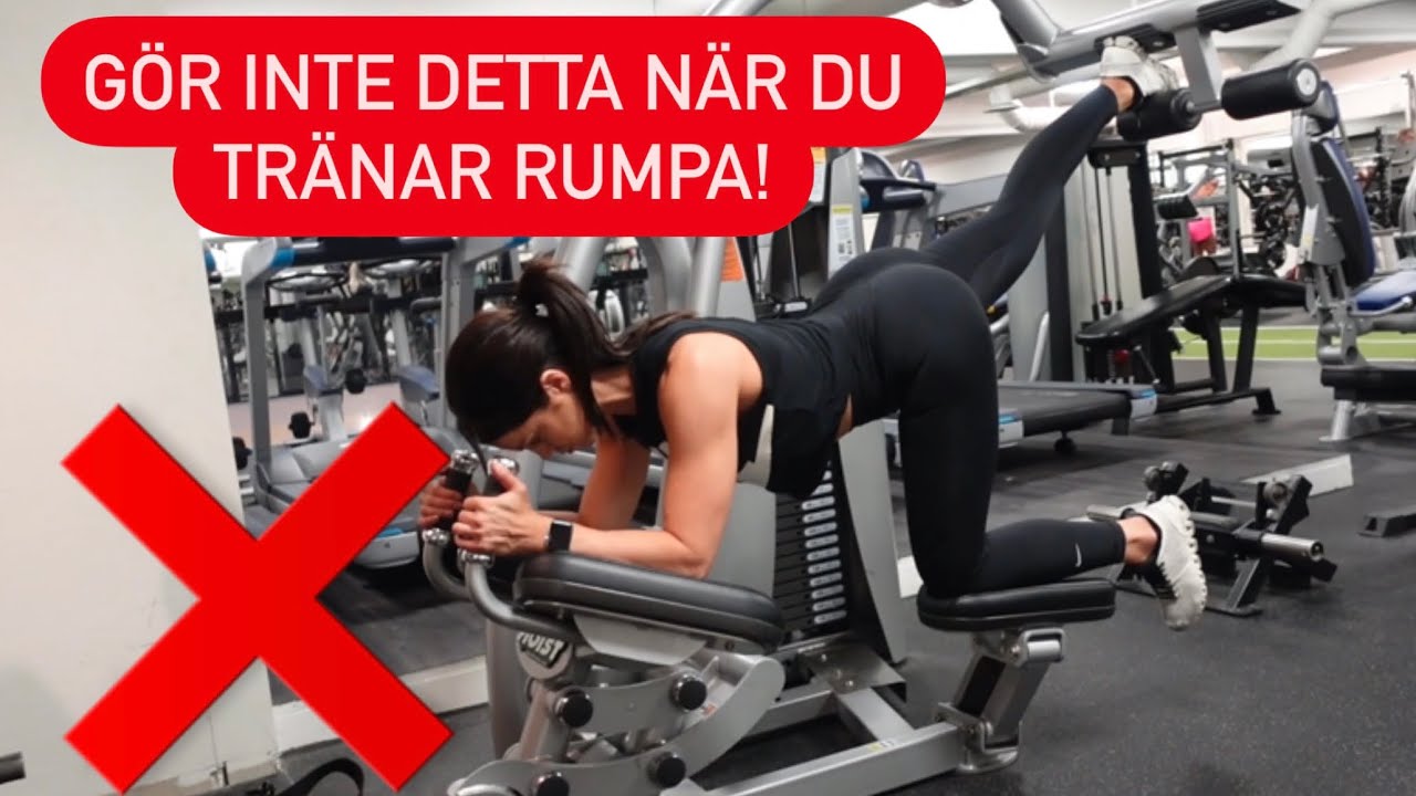 Bästa tipsen för att träna rumpa. Och vad du inte ska göra!