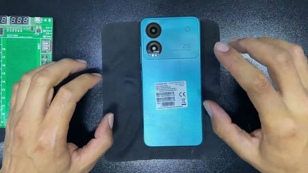 Restaurar o Hard Reset ZTE A34 Pantalla Negra No Enciende .