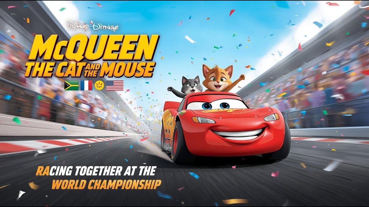 McQueen, the Cat & the Mouse: Racing Together at the World Championship 🌍🏁