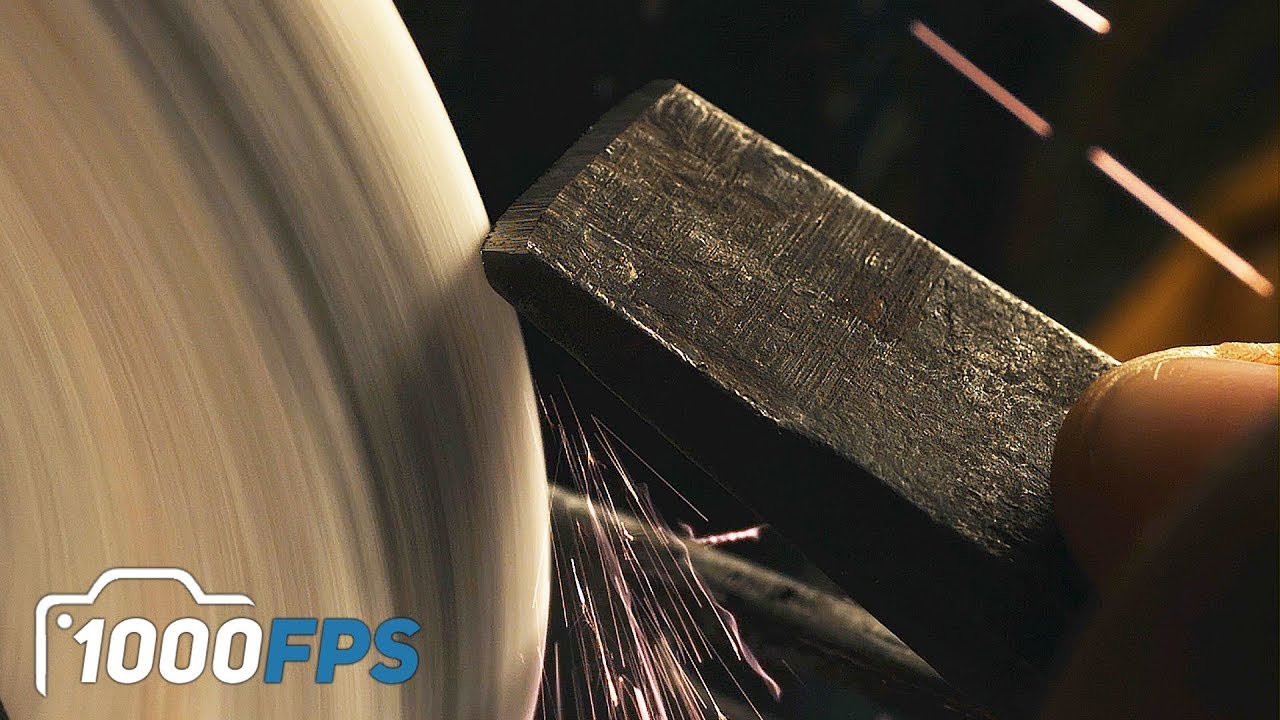 ЗАТОЧКА ЗУБИЛА | ЗАМЕДЛЕННАЯ СЪЕМКА | 1000 FPS