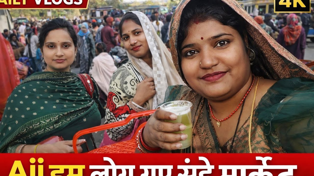 आज हम लोग गए संडे मार्केट 💯💯💯