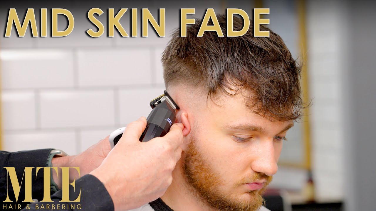 Mid Skin Fade Tutorial - Barbering