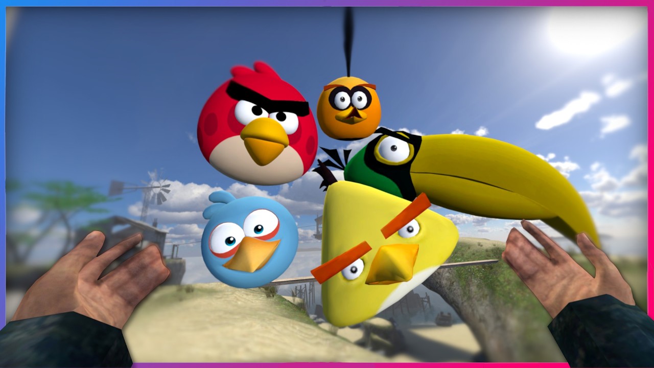 Angry Birds... как оружие?.. (Метающие Angry Birds)