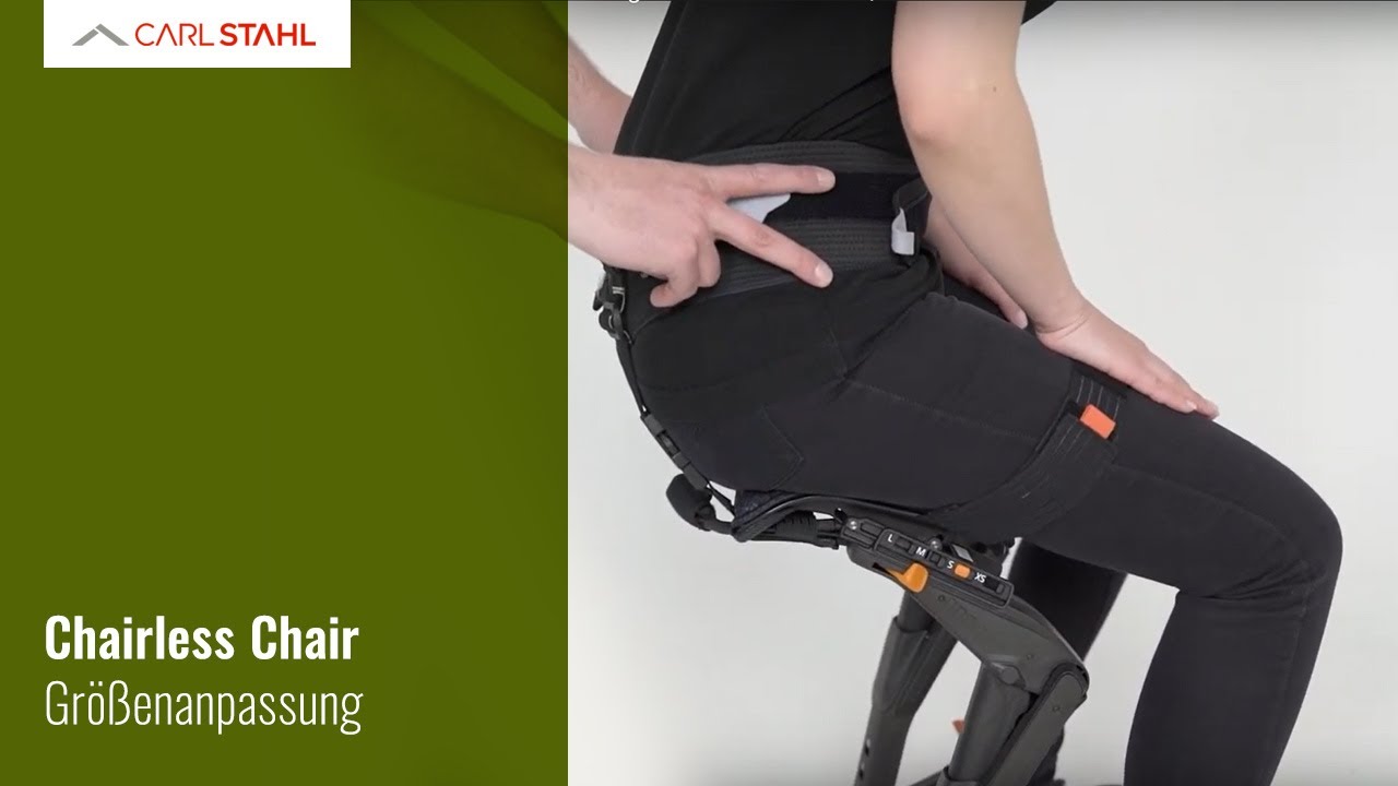 Chairless Chair - Benutzung des Chairless Chair | Carl Stahl