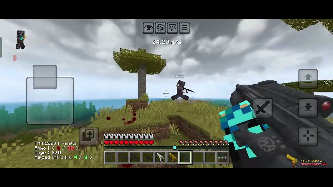 Guns are very dangerous minecraft #minecraft #minecraftsurvivalseries100days 