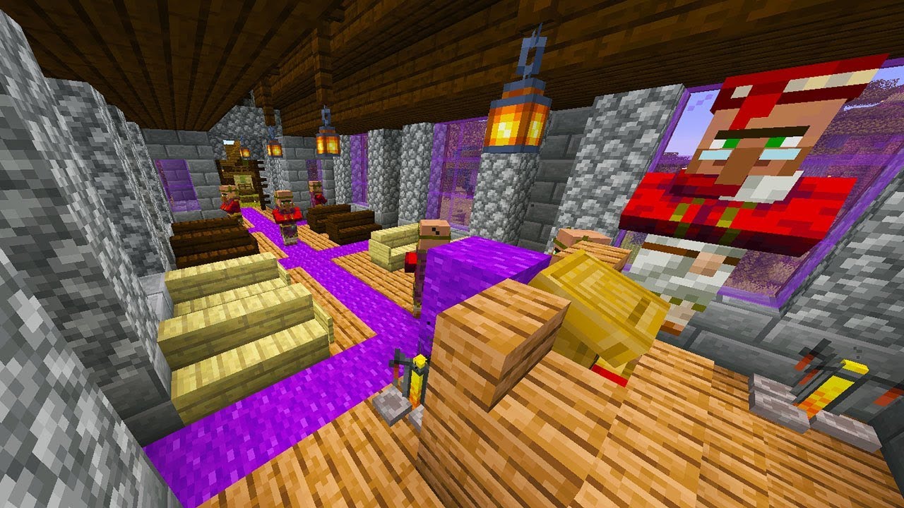 VILLAGERS GAAN NAAR DE NIEUWE KERK IN MINECRAFT!!